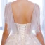 Chic / Beautiful White Wedding Dresses 2018 A-Line / Princess Glitter Tulle Crystal Spaghetti Straps Sleeveless Floor-Length / Long Wedding