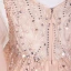 Modern / Fashion Grey Handmade  Beading Evening Dresses  2019 A-Line / Princess Rhinestone Sequins V-Neck Bell sleeves Backless Floor-Length / Long Formal Dresses