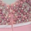 Moderne / Mode Rose Bonbon Fait main Perlage Robe De Soirée 2019 Princesse Cristal Perle Paillettes V-Cou Sans Manches Dos Nu Longue Robe De Ceremonie