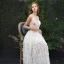 Moderne / Mode Ivoire Plage Robe De Soirée 2019 Princesse Bretelles Spaghetti Appliques Sans Manches Dos Nu Longue Robe De Ceremonie