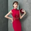 Charming Burgundy Evening Dresses  2019 Trumpet / Mermaid High Neck Beading Crystal Tassel Sleeveless Floor-Length / Long Formal Dresses