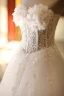 Chic / Belle Blanche Robe De Mariée 2019 Princesse Transparentes Bustier Appliques En Dentelle Fleur Sans Manches Dos Nu Longue