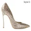 Glitter Witte Pailletten Bruidsschoenen 2019 12 cm Naaldhakken / Stiletto Spitse Neus Huwelijk Pumps