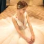 Elegant Champagne Wedding Dresses 2019 Ball Gown Scoop Neck Beading Sequins Lace Flower Sleeveless Backless Floor-Length / Long