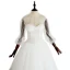 Chic / Belle Ivoire Robe De Mariée 2019 Princesse Encolure Dégagée 3/4 Manches Dos Nu Longue