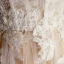 Elegant Champagne Wedding Dresses 2018 A-Line / Princess Beading Lace Appliques Spaghetti Straps Backless Sleeveless Chapel Train Wedding