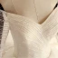 Élégant Champagne Volants Gonflée Robe De Mariée 2018 Robe Boule Fait main Perlage Paillettes Cristal De l'épaule Dos Nu 3/4 Manches Longue Mariage