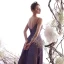 Charming Pearl Pink Starry Sky Evening Dresses  2019 A-Line / Princess Sleeveless Glitter Satin Spaghetti Straps Backless Floor-Length / Long Formal Dresses