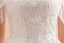 Charming Ivory Wedding Dresses 2019 A-Line / Princess Off-The-Shoulder Beading Tassel Lace Flower Appliques Pearl Short Sleeve Backless Royal Train