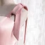 Lovely Candy Pink Satin Bridesmaid Dresses 2021 A-Line / Princess Square Neckline Bow Sleeveless Backless Tea-length Wedding Party Dresses
