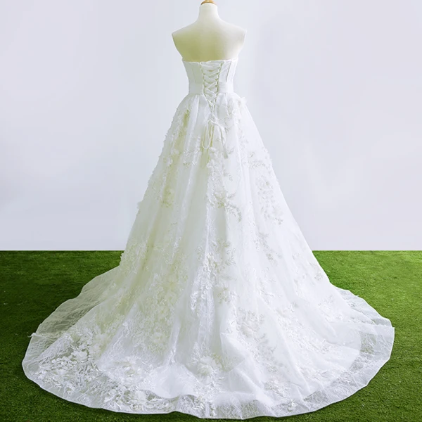 Elegant Perle Rosa Ballkjoler 2018 Prinsesse Perle Appliques Kjæreste Ryggløse Uten Ermer Chapel Train Formelle Kjoler