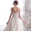 Schöne Ivory / Creme Brautkleider / Hochzeitskleider 2019 A Linie Off Shoulder Perlenstickerei Pailletten Spitze Blumen Kurze Ärmel Rückenfreies Lange