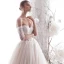 Chic / Beautiful Ivory Wedding Dresses 2019 A-Line / Princess Off-The-Shoulder Beading Lace Flower Short Sleeve Backless Floor-Length / Long