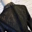 Elegant Vintage / Retro Black Prom Dresses 2019 A-Line / Princess Scoop Neck Lace Tassel Long Sleeve Floor-Length / Long Formal Dresses