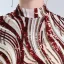 Luxury / Gorgeous Burgundy Evening Dresses  2019 A-Line / Princess High Neck Lace Sequins Short Sleeve Floor-Length / Long Formal Dresses