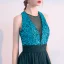 Scintillantes Vert Foncé Robe De Soirée 2019 Princesse Encolure Dégagée Paillettes Sans Manches Dos Nu Longue Robe De Ceremonie