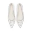 Mooie / Prachtige Ivoor Satijn Rhinestone Bruidsschoenen 2021 Leer 7 cm Naaldhakken / Stiletto Spitse Neus Huwelijk Pumps Hoge Hakken