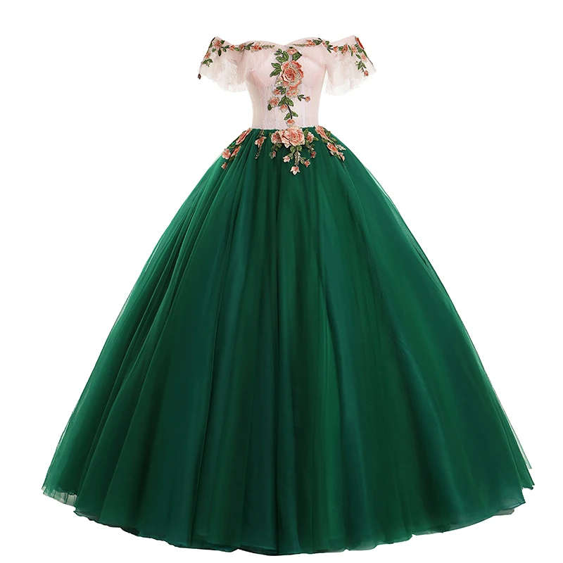 dark green vintage dress Vintage Dark Green Beaded Strap Chiffon Mermaid Slit Prom Dress P3381 –  PreppyDress main image 0