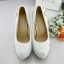 Lovely White Wedding Shoes 2019 Pearl Bow Tassel Rhinestone 14 cm Stiletto Heels Round Toe Wedding Pumps