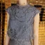 Sparkly Silver Evening Dresses  2019 Trumpet / Mermaid Scoop Neck Sequins Sleeveless Tea-length Formal Dresses