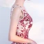 Sexy Burgundy Champagne Formal Dresses 2018 Trumpet / Mermaid Sequins V-Neck Backless Sleeveless Floor-Length / Long Evening Dresses