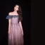Scintillantes Dégradé De Couleur Rougissant Rose Robe De Soirée 2019 Princesse De l'épaule Glitter Paillettes Manches Courtes Dos Nu Longue Robe De Ceremonie