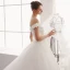 Charming Ivory Wedding Dresses 2019 A-Line / Princess Off-The-Shoulder Lace Flower Pearl Appliques Sleeveless Backless Cathedral Train