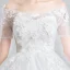 Elegant Ivory Pregnant Wedding Dresses 2019 Empire Off-The-Shoulder Sequins Appliques Lace Flower Short Sleeve Chapel Train