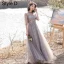 Fashion Grey Bridesmaid Dresses 2021 A-Line / Princess Scoop Neck Beading Rhinestone Sequins Lace Flower Short Sleeve Backless Floor-Length / Long Bridesmaid Wedding Party Dresses