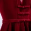 Chic / Beautiful Burgundy Evening Dresses  2019 A-Line / Princess Scoop Neck Suede Bow Sleeveless Backless Floor-Length / Long Formal Dresses
