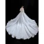 Luxury / Gorgeous Ivory With Cloak Wedding Dresses 2021 Ball Gown High Neck Beading Rhinestone Sequins Bow Long Sleeve Royal Train Wedding