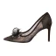 Charming Black Evening Party Pumps 2019 Lace Rhinestone 9 cm Stiletto Heels Pointed Toe Pumps