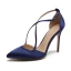 Schöne Champagner Freizeit Hochhackige 2019 X-Riemen 8 cm Stilettos Spitzschuh Damenschuhe