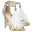 Charmant Beige Brautschuhe 2019 Strass Feder 9 cm Stilettos Peeptoes Hochzeit Hochhackige