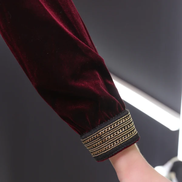 Élégant Bordeaux Robe De Soirée 2019 Encolure Dégagée Daim 3/4 Manches Thé Longueur Robe De Ceremonie