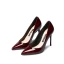 Schöne Rot Leder Abend Pumps 2019 Lackleder 10 cm Stilettos Spitzschuh Pumps