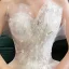 Chic Ivoire Robe De Mariée 2019 Robe Boule Bustier Paillettes En Dentelle Fleur Sans Manches Dos Nu Royal Train