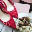 Schöne Rot Brautschuhe 2019 Spitze Pailletten 7 cm Stilettos Spitzschuh Durchbohrt Hochzeit Pumps