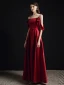 Fashion Burgundy Evening Dresses  2021 A-Line / Princess Spaghetti Straps Sleeveless Backless Floor-Length / Long Formal Dresses