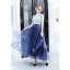 Charmant Océan Bleu Robe De Soirée 2019 Princesse Col Haut Paillettes Sans Manches Longueur Cheville Robe De Ceremonie
