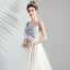 Élégant Ivoire Robe De Soirée 2019 Princesse Volants Bretelles Spaghetti En Dentelle Sans Manches Dos Nu Train De Balayage Robe De Ceremonie
