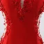 Chic / Belle Bordeaux Robe De Soirée 2019 Trompette / Sirène De l'épaule Perlage Paillettes En Dentelle Fleur Manches Courtes Dos Nu Train De Balayage Fendue devant Robe De Ceremonie
