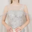 Elegant Grey Evening Dresses  2019 A-Line / Princess Scoop Neck Appliques Lace Flower Sleeveless Backless Floor-Length / Long Formal Dresses