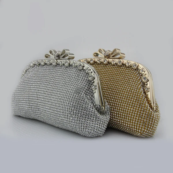 Scintillantes Bling Bling Doré Pochette Perlage Faux Diamant Velour Métal Cocktail Soirée Accessorize 2019