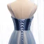 Chic / Belle Océan Bleu Robe De Soirée 2019 Princesse Bretelles Spaghetti Daim Perlage Cristal Sans Manches Dos Nu Longue Robe De Ceremonie