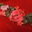 Fée Des Fleurs Rouge Robe De Bal 2019 Princesse De l'épaule Faux Diamant En Dentelle Appliques Manches Courtes Dos Nu Longue Robe De Ceremonie