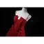 Chic / Belle Bordeaux Robe De Soirée 2019 Princesse Bretelles Spaghetti En Dentelle Fleur Paillettes Faux Diamant Sans Manches Dos Nu Longue Robe De Ceremonie