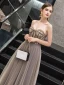 Chic / Beautiful Black Evening Dresses  2019 A-Line / Princess Sweetheart Beading Lace Flower Sleeveless Backless Floor-Length / Long Formal Dresses