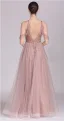 Chic / Beautiful Pearl Pink Evening Dresses  2019 A-Line / Princess Scoop Neck Beading Rhinestone Crystal Pearl Sleeveless Backless Floor-Length / Long Formal Dresses