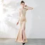 Chic / Beautiful Dark Green Evening Dresses  2019 Trumpet / Mermaid Spaghetti Straps Rhinestone Sleeveless Backless Floor-Length / Long Formal Dresses